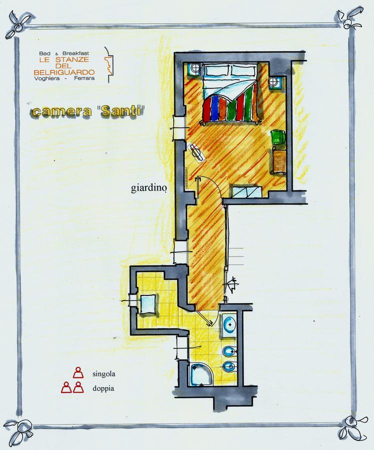 B&B Le Stanze Del Belriguardo Voghiera Buitenkant foto